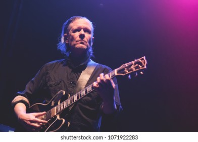 BARCELONA - DEC 6: Michael Gira, Singer And Guitarist Of Swans Band, Performs At Sant Jordi Club On December 6, 2012 In Barcelona, Spain.