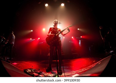 BARCELONA - FEB 6: Wolf Alice (band) In Concert At Razzmatazz Stage On February 6, 2016 In Barcelona, Spain.