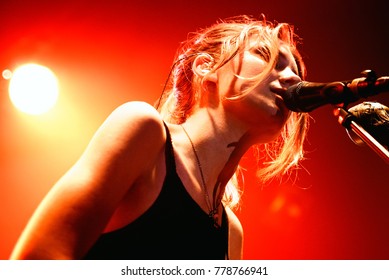 BARCELONA - FEB 6: Wolf Alice (band) In Concert At Razzmatazz Stage On February 6, 2016 In Barcelona, Spain.