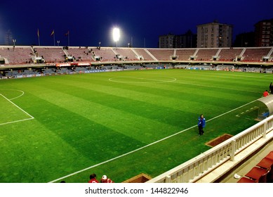 BARCELONA - FEB 7: Mini Estadi Stadium On February 7, 2009 In Barcelona, Spain. The Stadium Is Currently Home To FC Barcelona B, FCB's Reserve Team, And Juvenil A.