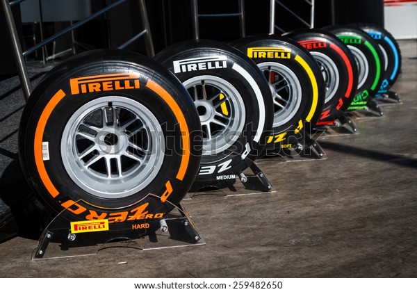 Barcelona February 22 Range Pirelli P Stock Photo Edit Now 259482650