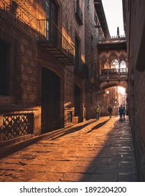 Barcelona Gothic quarter, Carrer del Bisbe - Shutterstock ID 1892204200