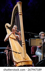 BARCELONA - JAN 20: Joanna Newsom (harp Player And Singer) Performs At Palau De La Musica On January 20, 2011 In Barcelona, Spain.