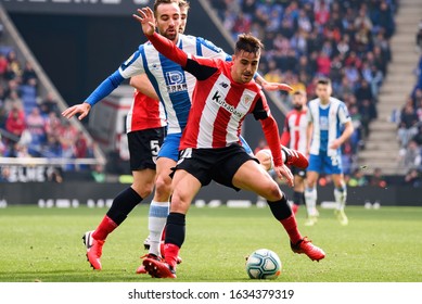 BARCELONA - JAN 25: Dani Garcia plays at the La Liga match between RCD Espanyol and Athletic Club de Bilbao at the RCDE Stadium on January 25, 2020 in Barcelona, Spain.