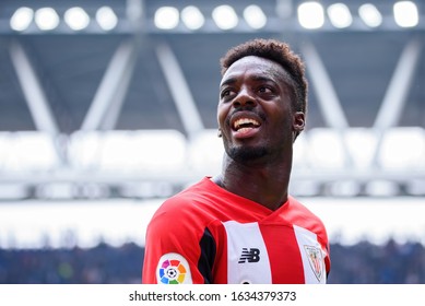 BARCELONA - JAN 25: Iñaki Williams Plays At The La Liga Match Between RCD Espanyol And Athletic Club De Bilbao At The RCDE Stadium On January 25, 2020 In Barcelona, Spain.