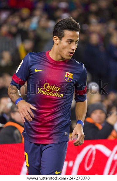 Barcelona January 27 Thiago Alcantara Fcb Stock Photo Edit Now 247273078