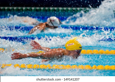 BARCELONA - JULY  29:   Sarah Sjostrom ( Sweden)  in  Barcelona FINA World  Swimming Championships  on July 29, 2013 in Barcelona, Spain