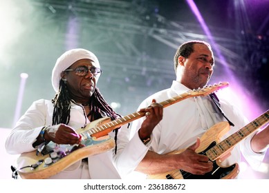 BARCELONA - JUN 14: Chic Featuring Nile Rodgers (band) Performs At Sonar Festival On June 14, 2014 In Barcelona, Spain.