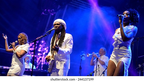 BARCELONA - JUN 14: Chic Featuring Nile Rodgers (band) Performs At Sonar Festival On June 14, 2014 In Barcelona, Spain.