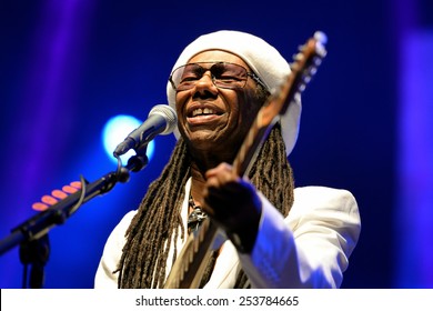 BARCELONA - JUN 14: Chic Featuring Nile Rodgers (band) Performs At Sonar Festival On June 14, 2014 In Barcelona, Spain.