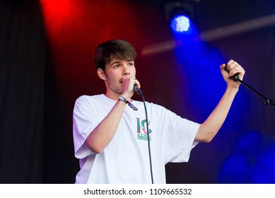 BARCELONA - JUN 2: Rex Orange County (band) Perform In Concert At Primavera Sound Festival On June 2, 2018 In Barcelona, Spain.