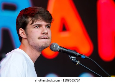 BARCELONA - JUN 2: Rex Orange County (band) Perform In Concert At Primavera Sound Festival On June 2, 2018 In Barcelona, Spain.