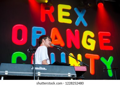 BARCELONA - JUN 2: Rex Orange County (band) Perform In Concert At Primavera Sound Festival On June 2, 2018 In Barcelona, Spain.