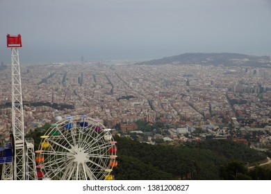 Barcelona Landscape View from Tibidabo