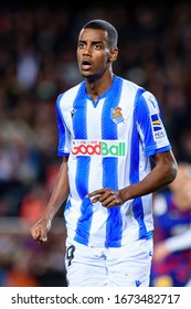 BARCELONA - MAR 7: Alexander Isak Plays At The La Liga Match Between FC Barcelona And Real Sociedad De Futbol At The Camp Nou Stadium On March 7, 2020 In Barcelona, Spain.