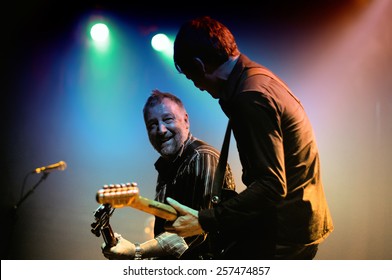 BARCELONA - OCT 10: Peter Hook, Bassist Of New Order (band), Perfoms At Apolo Stage On October 10, 2010 In Barcelona, Spain.