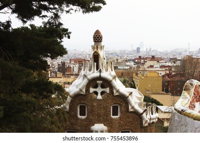 Barcelona, Park Guel/Awesome Landscape Of Barcelona