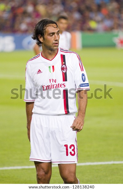 Barcelona September 13 Alessandro Nesta Milan Stock Photo 128138240 ...