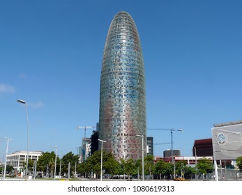 Barcelona / Spain - 08.06.2015: The Torre Glòries, Formerly Known As Torre Agbar.