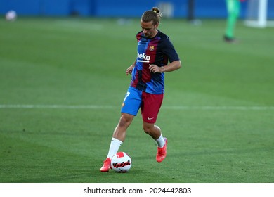 Barcelona, Spain. 08th August 2021 . Antoine Griezmann Of Fc Barcelona  During The Pre-season Friendly Match Between Fc Barcelona And Juventus Fc  .