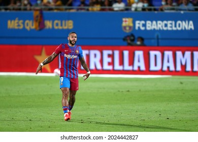 Barcelona, Spain. 08th August 2021 . Memphis Depay Of Fc Barcelona  During The Pre-season Friendly Match Between Fc Barcelona And Juventus Fc  .