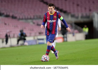 Barcelona (Spain). 08th December 2020. Lionel Messi Of Fc Barcelona   During The UEFA Champions League Group G  Match Between Fc Barcelona And Juventus Fc.