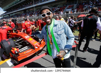 Barcelona, Spain. 9-12/05/2019. Grand Prix Of Spain. F1 World Championship 2019. Dani Alves, Football Player, On The Starting Grid.