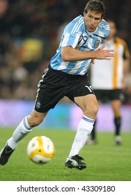 BARCELONA, SPAIN - DEC. 22: Argentinian Player Martin Palermo In Action During The Friendly Match Between Catalonia Vs Argentina At Camp Nou Stadium Dec. 22, 2009 In Barcelona.