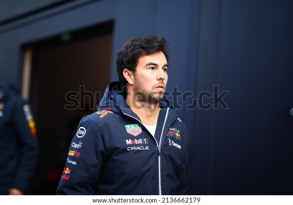 Barcelona, Spain -\
February 24 2022: Formula 1 Pre Season Test 2022   Checo Perez\
(MEX) - RedBull\
RB18\
\
