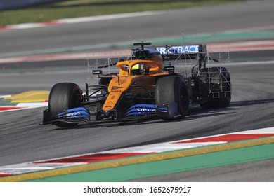 Barcelona (Spain), Italy, February 20 2020 Lando Norris - Mclaren Mcl35 During Pre-season Testing 2020  Formula 1 Championship