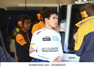 Barcelona (Spain), Italy, February 21 2020 Lando Norris (gbr) Mclaren Mcl35 During Pre-season Testing 2020 Formula 1 Championship