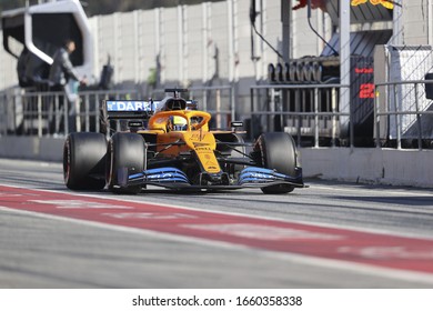 Barcelona (Spain), Italy, February 21 2020 Lando Norris (gbr) Mclaren Mcl35 During Pre-season Testing 2020 Formula 1 Championship