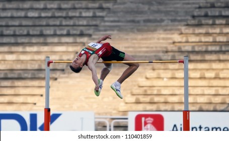 BARCELONA, SPAIN - JULY 13:  Andrei Churyla - Gold Medalists Of The High Jump On IAAF World Junior Athletics Championships On July 13, 2012 In Barcelona, Spain.