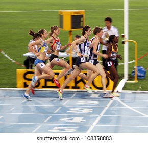 BARCELONA, SPAIN - JULY 14: Athlets Compete In The 800 Meters Final On The 2012 IAAF World Junior Athletics Championships On July 14, 2012 In Barcelona, Spain.