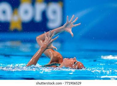 BARCELONA, SPAIN - JULY, 24: Ona Carbonell Of Spain During A Solo Synchronised Swimming Event Of World Championship BCN2013 On July 24, 2013 In Barcelona Spain