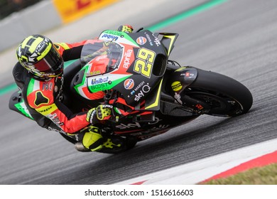 BARCELONA - SPAIN, JUNI 14: Italian Aprilia Rider Andrea Iannone At 2019 Monster Energy MotoGP Of Catalunya