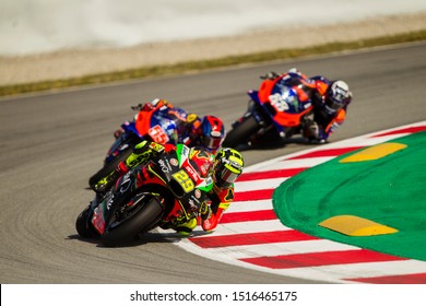 BARCELONA - SPAIN, JUNI 15: Italian Aprilia Rider Andrea Iannone At 2019 Monster Energy MotoGP Of Catalunya