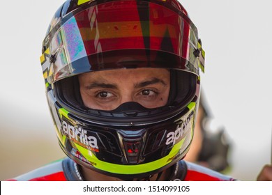 BARCELONA - SPAIN, JUNI 16: Italian Aprilia Rider Andrea Iannone At 2019 Monster Energy MotoGP Of Catalunya