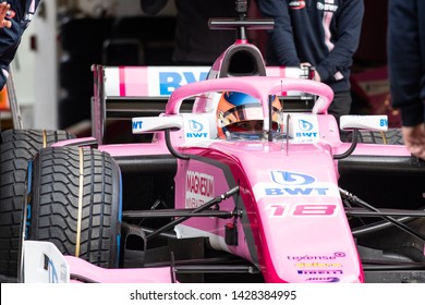 Barcelona, Spain -  Mar 5h, 2019 - Tatiana Calderon From Columbia With 18 BWT Arden At Fia Formula 2 Test At Circuit De Catalunya.