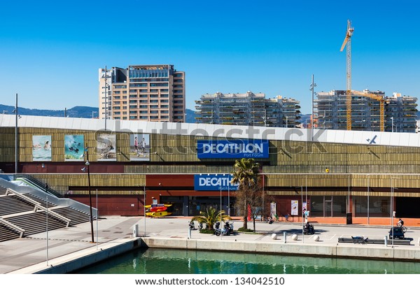 Barcelona Spain March 18 Decathlon Port 