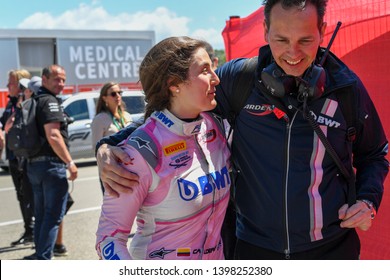 BARCELONA, SPAIN - MAY 12, 2019: Tatiana Calderón, Canada Competes For BWT Arden Racing In The F2 Spain