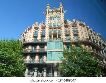 Barcelona, Spain - May 25th, 2015: Casa Milà, Also Known As La Pedrera, Building Designed By Catalan Architect Antoni Gaudí 