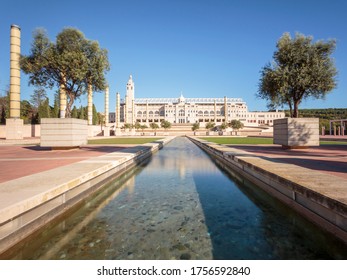 Barcelona / Spain - November 6, 2014: Estadi Olímpic Lluís Companys In The Anella Olímpica