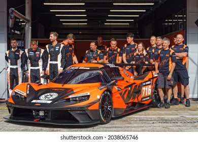 BARCELONA, SPAIN, September 4, 2021 : KTM Team Presentation Before The Race. 24h Series Are A Long Distance International Racing Championship For GT And Touring Cars.