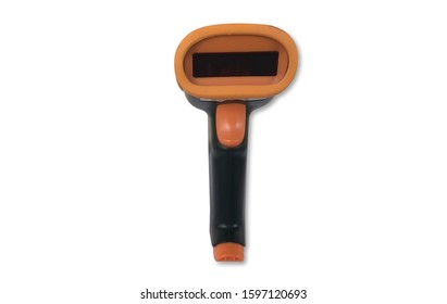 Barcode And QR Code Scanner Isolated On A White Background