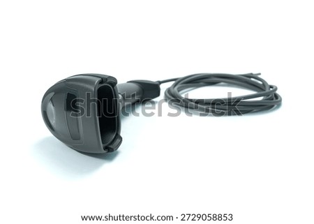 Barcode reader isolated on white background.