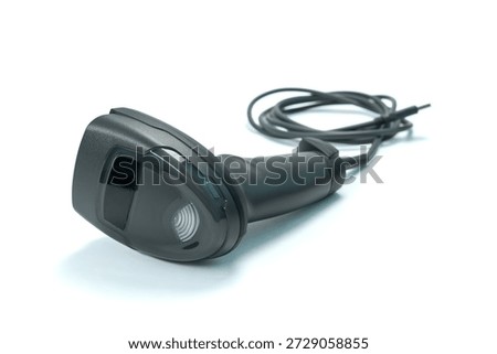 Barcode reader isolated on white background.