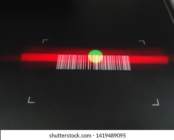 barcode reader and red lighting to detect 