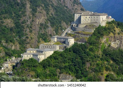 Bard, Aosta Valley, Italy- View of the Fort of Bard.