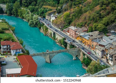 Bard River Dora Baltea Italy